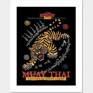 Muay Thai Tiger The Art of Eight LImbs Posters and Art